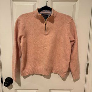 Vineyard Vines Salmon Pink Quarter Zip Pullover - Size‎ Medium Kids